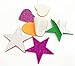150 Pieces Foam Glitter Stickers Self Adhesive, Mini Heart and Stars Shapes for Christmas, Kid's Arts Craft Supplies Greeting Cards Home Decoration
