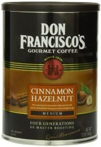 Don Francisco's, Cinnamon Hazelnut Ground Coffee, 12oz Can (Pack of 2)