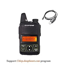KJD Mini Radio de dos vías bf-t1 Walkie Talkie UHF 400 470 MHz jamón portátil de 20 CH FM Radio CB de mano transceptor + Cable de programación