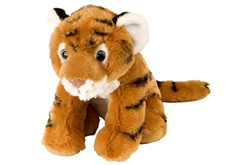 Wild Republic 10836 Republic 10850 Plüsch Tiger Baby, Cuddlekins Kuscheltier, Plüschtier, 20cm, braun