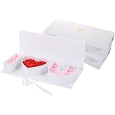 Valentines Day Flower Gift Box I HEART U Letter Large Flower Boxes with Ribbon for Christmas, Wedding Party, Mothers Birthday Love Favors, Bridal Shower Chocolate Packaging, Rose Bouquet Present (White)