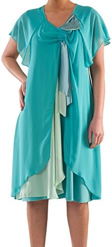 La Mouette Women's Plus Size Flowing Chiffon Dress - Sizes:14, 16, 18, 20