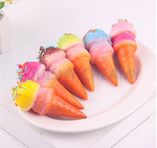 Squishy Ice Cream Cone Keychain