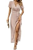 PRETTYGARDEN Women's Summer Maxi Glitter Dress Wrap