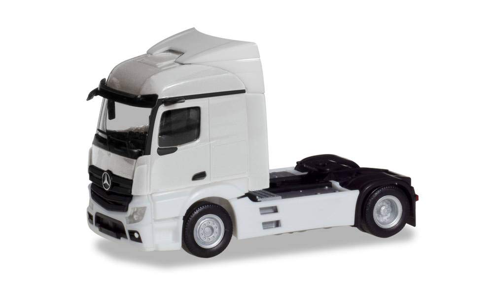 Herpa Mercedes-Benz Actros Streamspace 2.3 Trailer 2-Axle, White. 1:87