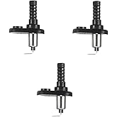 Hood Mount Pin Switch Door Jamb Alarm Flange Light Hood Universal Adjustable Car Truck Boat Momentary Nickel Plated with Rubber Boot 20A 12Vdc 3 Pcs