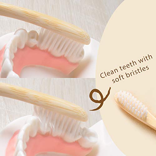 LaBoos Best Nature Manual Color Toothbrush, New Extra Soft Compact Bristle Toothbrush,Best Biodegradable Toothbrush For Gingivitis And Sensitive teeth. (4 PCS) - Thumbnail 5