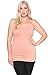 TheMogan Women's PLUS Color Basic Spaghetti Strap Tank Top Plain Layering Cami