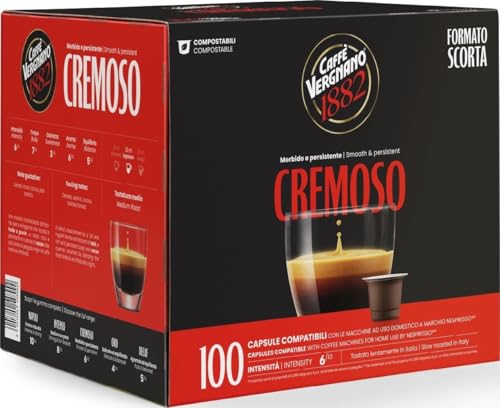 Caffè Vergnano 1882 - Capsule Compatibili Nespresso, Cremoso