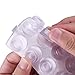 AUSTOR 18 Pack Clear Door Knob Bumpers Self-Adhesive Door Stopper Bumpers Wall Protectors Rubber Feet for Furniture, Crafts, Glass, Electronics, Electrical Appliances