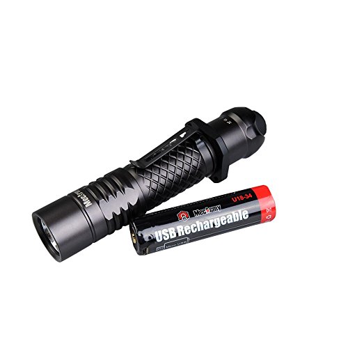 MecArmy SPX 10 Tactical LED Flashlight 1100 lumens with Rechargeable 18650 Battery