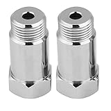 Universal O2 Oxygen Sensor Extender, O2 Sensor Spacer Adapater for Honda Odyssey Ford Cobra Subaru Legacy M18 x 1.5 Holes (2pcs)