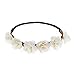 Love Sweety Women Flower Wreath Headband Floral Crown Garland Halo for Wedding Festivals HH14 (White)
