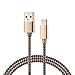 USB Type C Cable,SHNVIR USB C to USB 3.0 Nylon Braided Cable Fast Charger for Samsung Galaxy S8 Plus,LG G6 V20 G5,Nintendo Switch,New Macbook More (Earthly Gold)