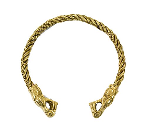 Brass Celtic Dragon Torc