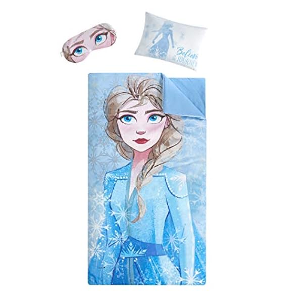 ディズニーお泊まり会セット 寝袋们き 枕 アイマスク们き 対象年齢3