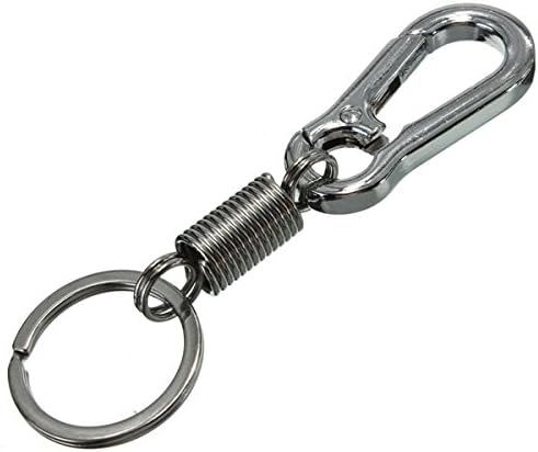 EDC Tool Zinc Alloy Keychain Key Ring Spring Hook Snap Clip Carabiner Buckle