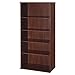 Bush Business Furniture Series C 36W Tall 5 Shelf Bookcase in Hansen Cherry, Large Storage and Display Bookshelf for Home or Professional Office