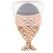 Coshine 10pcs Rose Gold Unique Mermaid Makeup Brush Set Cosmetic Tools Kits (1piece foundation mermaid brush)