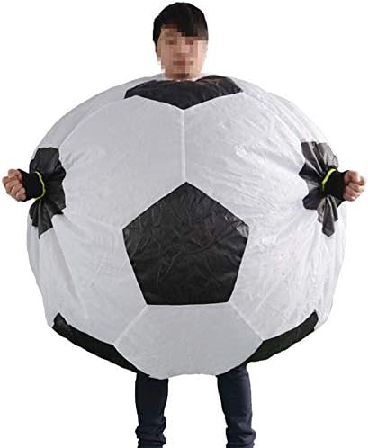 Inflatable Football Costume Adults Game Cheering Inflatable Clothing Fancy Dress Carnival Cosplay Party (A)