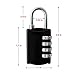 2 Pack Combination Lock, SCYA 4 Digit Pack Padlock Set for School, Employee, Gym & Sports Locker, Case, Toolbox, Fence, Hasp Cabinet Storage Locks - Zinc Alloy - Anti Rust - Weather Proof(Black)
