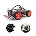 SunFounder Raspberry Pi Car DIY Robot Kit for Kids and Adults, Visual Programming with Ultrasonic Sensor Light Following Module and Tutorial