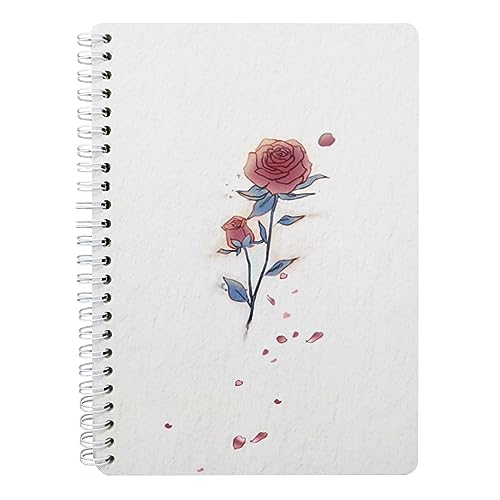 Reusable Sticker Book Collecting Album Blank Sticker Storage Book for Adults A5 Size 40 Sheets Release Paper Sticker Collection Book with Clear Plastic Cover for Sticker Keeper Holder (Rose)