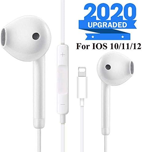 Earbuds/Earphones, Microphone Earphones Stereo Headphones Noise Isolating Headset Compatible with iPhone 7/7 Plus/iPhone 8/8 Plus/iPhone X 10/XS/iPhone Xs Max/XR/iPhone 6S /6S Plus/6 Plus