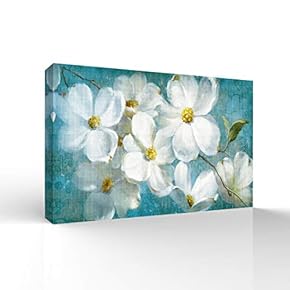 Wall26-Canvas Wall Art-Vintage Flower-Giclee Painting Wall Art for Bedroom Living Room Home Decoration - 12x18 inches