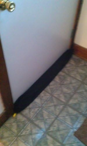 Door and Window Draft Stopper - Black - Made in USA - 42" Long