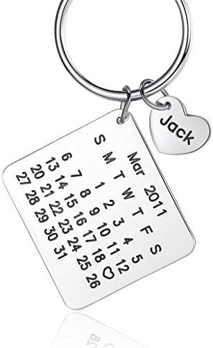 Fasjosma Mark Your Calendar Charm - Personalized Calendar Keychain