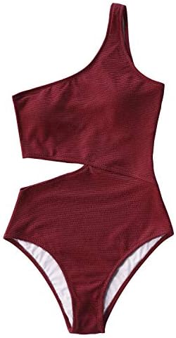 cupshe one shoulder one piece