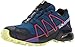 Salomon Women's Speedcross 4 Gtx W Mountaineering Boot, Poseidon/Virtual Pink/Sunny Lime, 8 M US