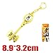 Cosplay Fairy Tail Keys, Lucy Heart Key Chain Celestial Spirit Gate Keyring, Zodiac Keys and Keyring, (金牛座 Taurus)