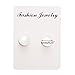 Earrings,NNDA CO 1 Pair Fashion Weight Loss No Piercing Magnet Ear Stud Earrings for Men Wome (Tranparent white)