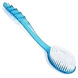 Bhbuy Long Handle Bath Shower Body Brush with Super Soft Bristles Shower Back Scrubber For Beauty Dry Skin Body Brush (Blue)
