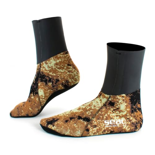 CALZETINES SEAL SKIN CAMO MARRON 3 MM S