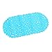 ilovebaby Safety Non Slip Tub Shower Bath Mat, Sandy Stone Design, Mildew Mold Resistant Bathmat(Blue)