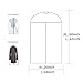 HOMMINI Pack of 6 Garment Bags, Full Clear Hanging Zipper Suit Bags, Storage/Travel/Closet Clothes Covers, Lightweight Dust Cover 2 Sets of (60