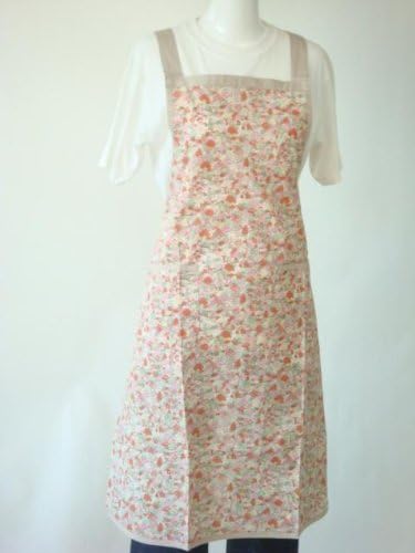 Amazon 上質 な 日本 製 おうち の 柄 が かわいい エプロン ロング エプロン 母の日 ギフト にも おススメ ピンク エプロン オンライン通販