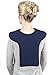 Microwavable Thermal Heating Pad Compress: Large Heat Therapy Pads for Sore Upper Back, Neck & Shoulder Pain Relief - Personal, Reusable, Non Electric Deep Muscle Hot Pack or Cold Wrap - Navy Blue