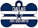 NFL Team Dog Tag Pet Id Tag Personalized w/ Name & Number (Dallas Cowboys)