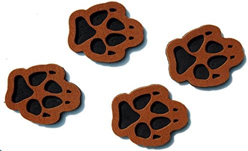 Snowboard Stomp Pads - 4 Puppy Paws - Brown
