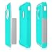 CHTech 4487976 Fashion Shockproof Durable Hybrid Dual Layer Armor Defender Protective Case Cover for Apple iPhone 4S/4 (Light Blue Gray)