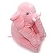 Stuffed Elephant Plush Pillow Toy Pink 60cm / 24inch (60x45x25cm)