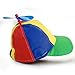 Rainbow Propeller Spinner Hat - One Size with Adjustable Hat Snap Back - Costume Accessory - Fits Most