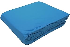 Ocean Blue Water Products Premium Vinyl Liner for Above Ground Round Swimming Pools Using Industry Standard Overlap, Blue (30 FT)