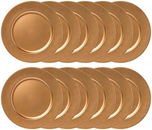 Lincoln International Products (12 Pack) 13" Round Charger Plate Set Dining Table Home Decor Plates