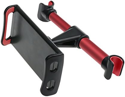 Car Headrest Mount, Adjustable Car Seat Headrest Mount Holder and Tablet Holder for 4.0~9.5 inch Such as Ipad/Samsung Galaxy Tabs T800/Others Devices- Black,Red,Silver (Red)