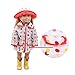 Gbell Hat Raincoat Rain Clothes Suit for 18 Inch American Girl Doll Clothes Accessory Girl's Toy (Multicolor)
